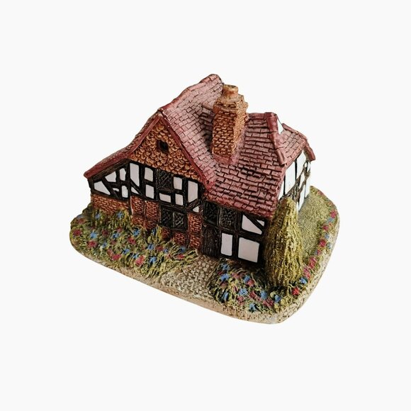 Lilliput Lane Oak Lodge Cottage Figurine, Vintage 1980s Handcrafted English Mini - Picture 2 of 8
